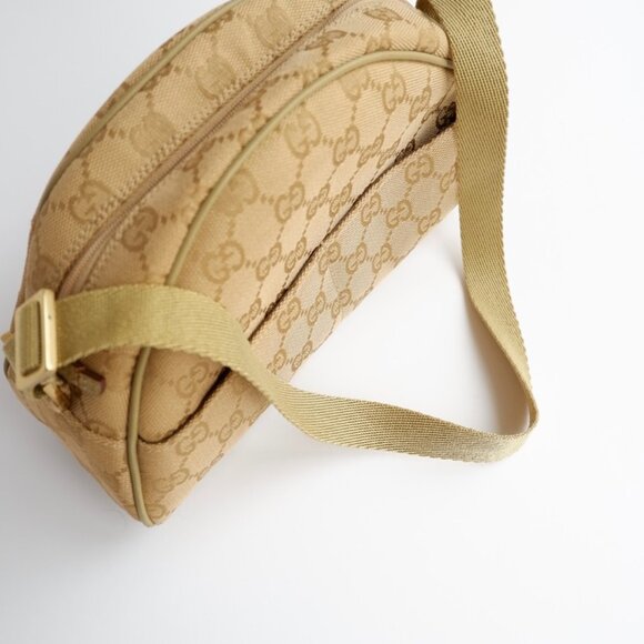 Authentic Preowned Gucci Green GG Canvas Half Moon Shoulder Bag - Picture 13 of 16